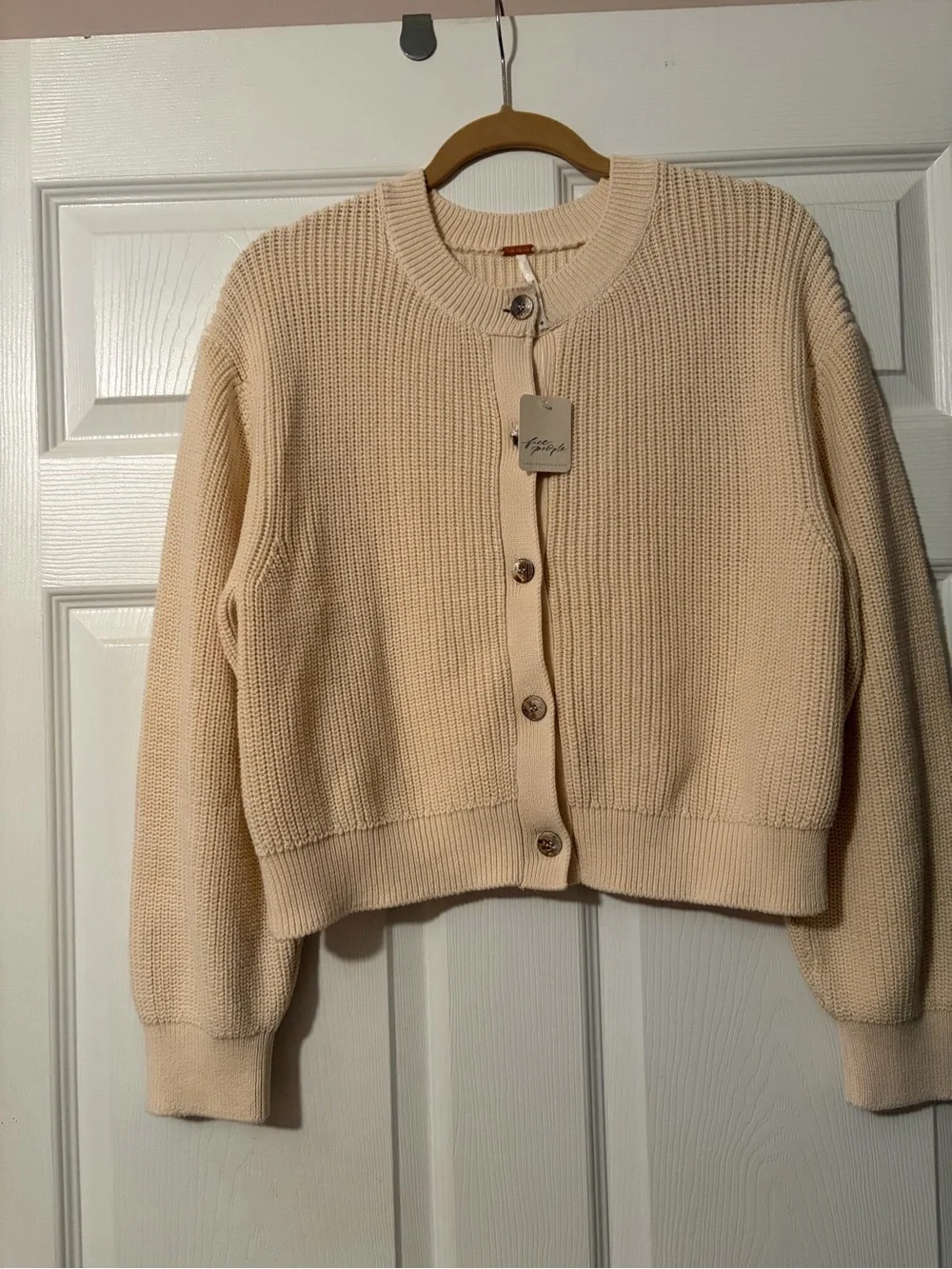 Free People Vienna Rib Button Front Cardigan + A GIFT 🎁
